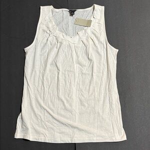 New Ann Taylor Sleeveless Knit Fabric Blouse Size S $38
